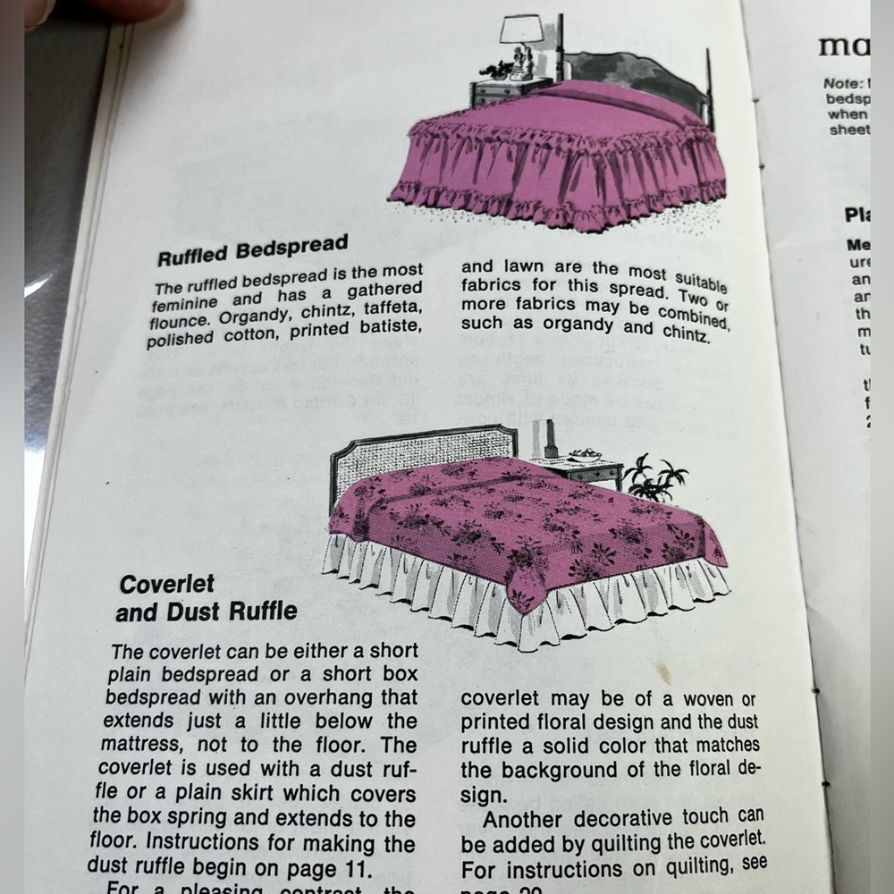 Vintage HOW TO SEW BEDSPREADS Booklet. -5” X 8”-Singer - Picture 3 of 5